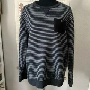 Astrneme all weather sweater grey stripe